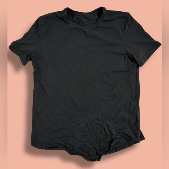 Lululemon Love Crew Short Sleeve Black Women's Size 6 - Picture 1 of 6